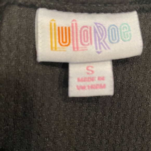 LuLaRoe Black Amelia Fit & Flare Dress Rose Gold Zipper Small - Picture 3 of 7